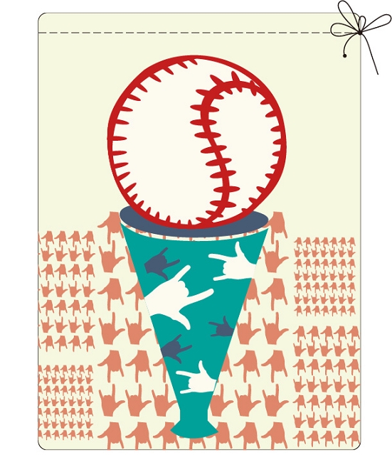 【青年組】優選， 作品名稱：愛，scream， 作者：謝恩林， 作品介紹：加油棒上的野球變身成為icecream
