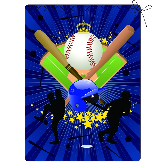 【青年組】優選， 作品名稱：瘋棒球， 作者：盧盈辰， 作品介紹：以棒球象徵元素的東西例如:球場、棒球、球棒，來做排列加以變化。